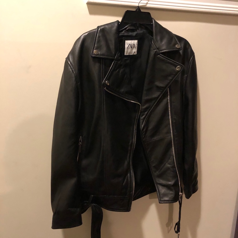 ZARA Leather Biker Jacket